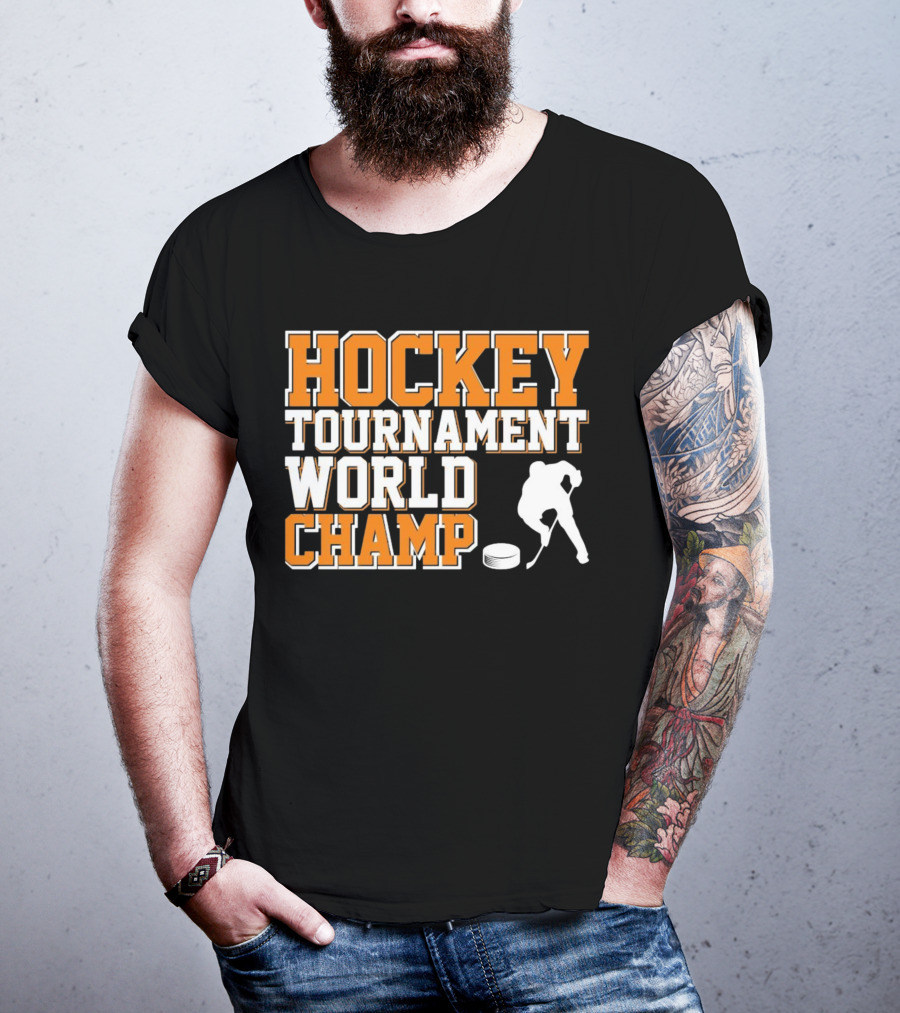 Hockey Tournament World Champ Sunset T-Shirt