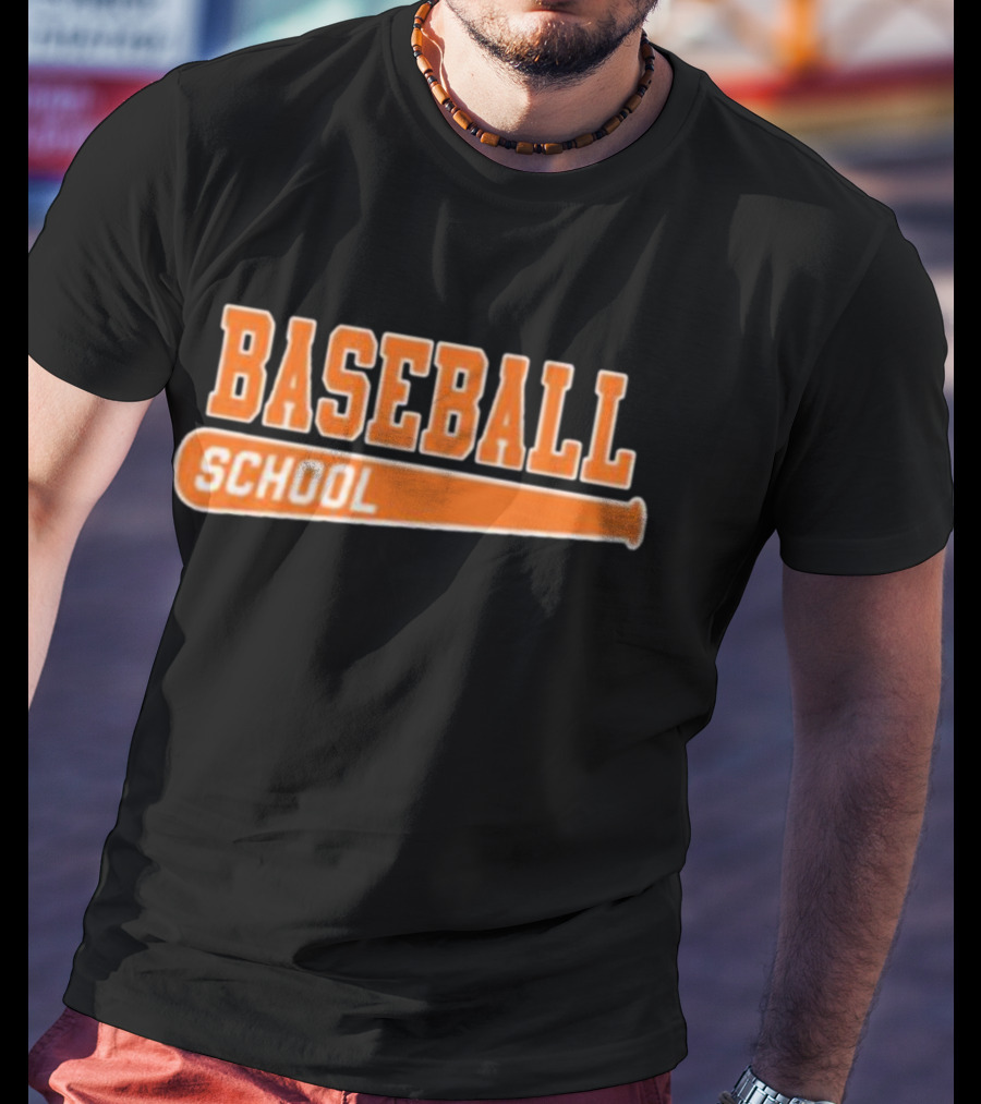 Baseball School Bat O's T-Shirt