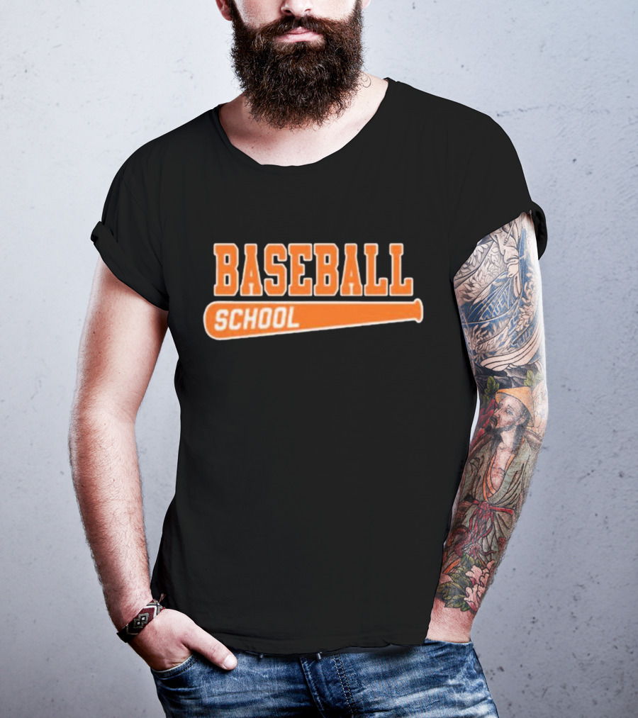 Baseball School Bat O's T-Shirt