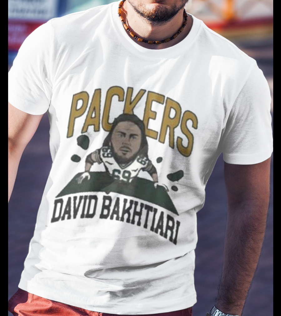 Packers David Bakhtiari Caricature T-Shirt