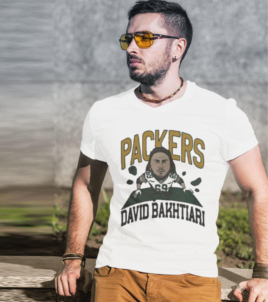 Packers David Bakhtiari Caricature T-Shirt
