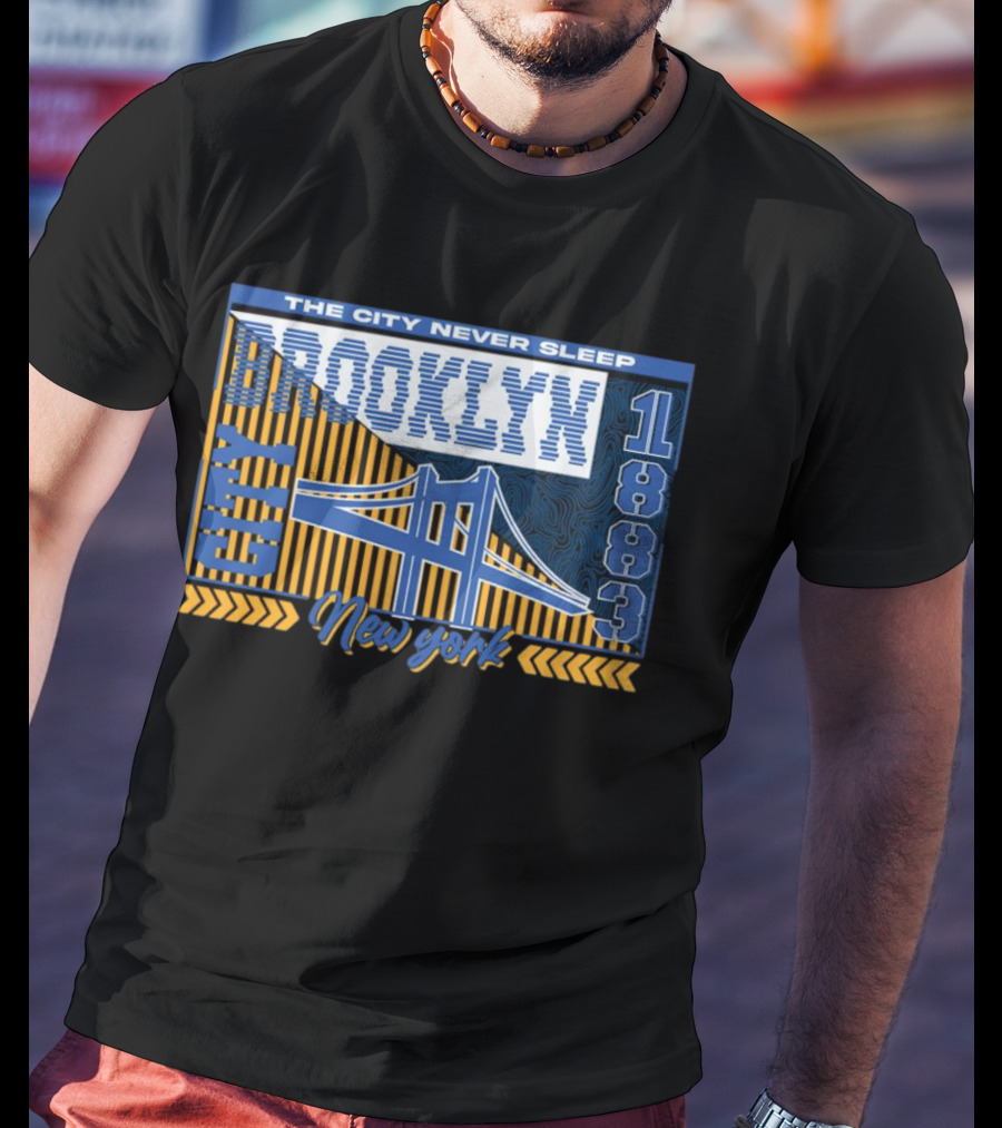 The City Never Sleep Brooklyn New York 1883 Bridge T-Shirt