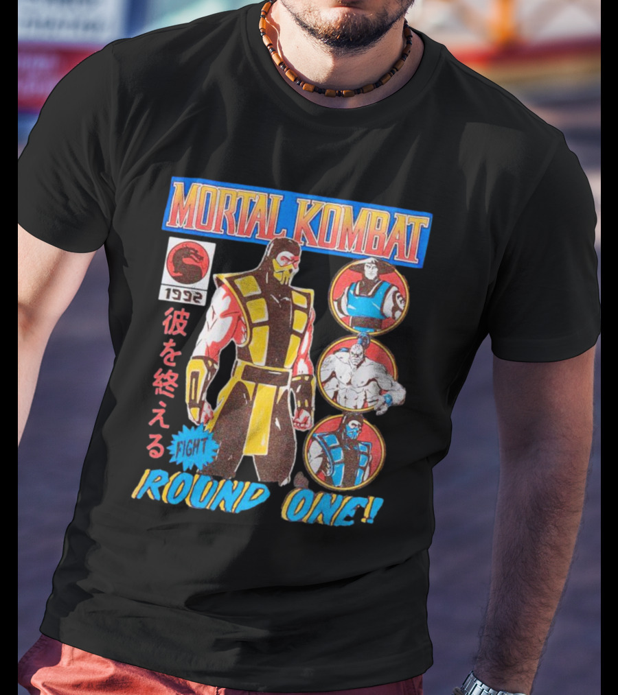 Mortal Kombat 1992 Fight Round One T-Shirt