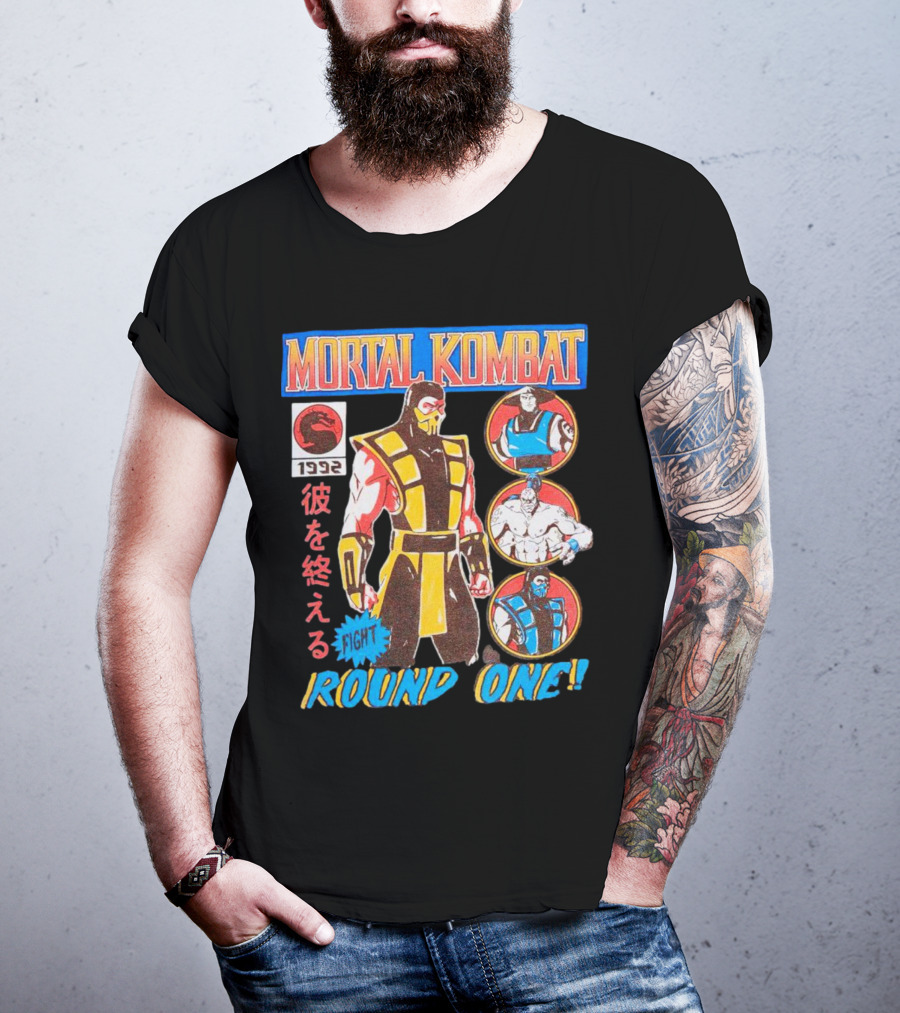 Mortal Kombat 1992 Fight Round One T-Shirt
