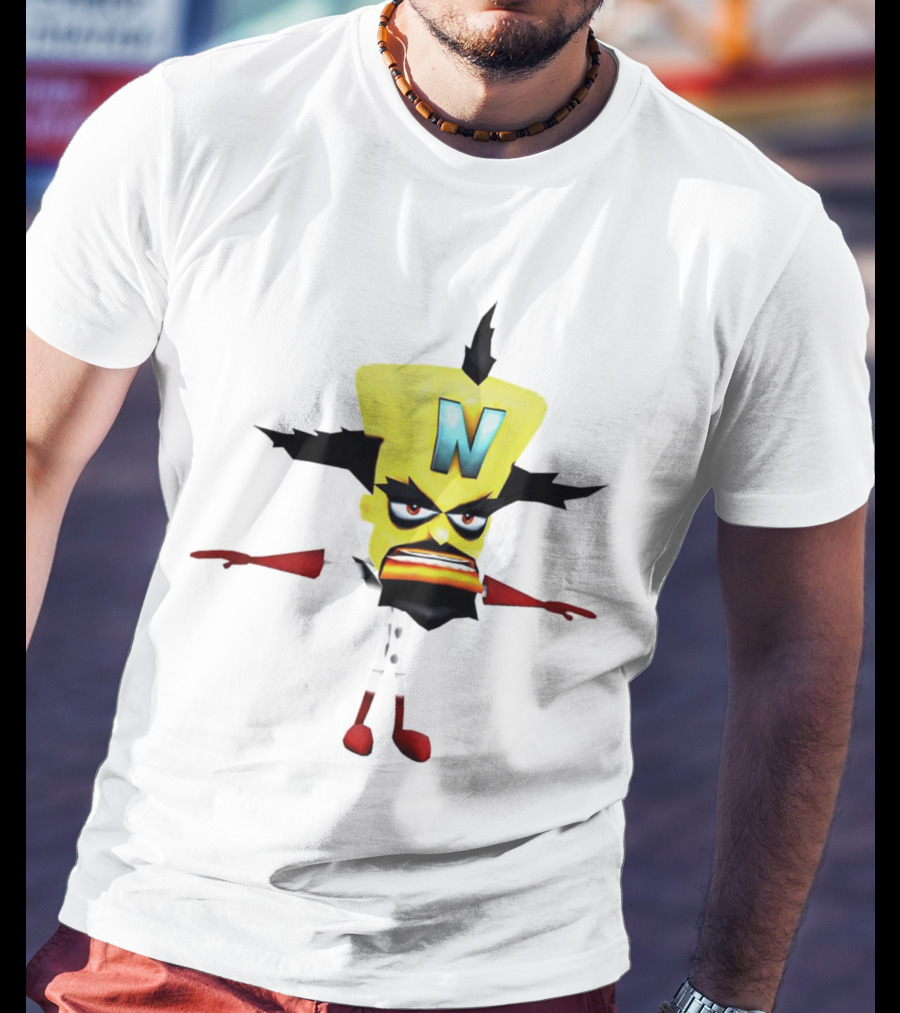 Doctor Neo Cortex Crash Bandicoot Character Villain Gaming T-Shirt