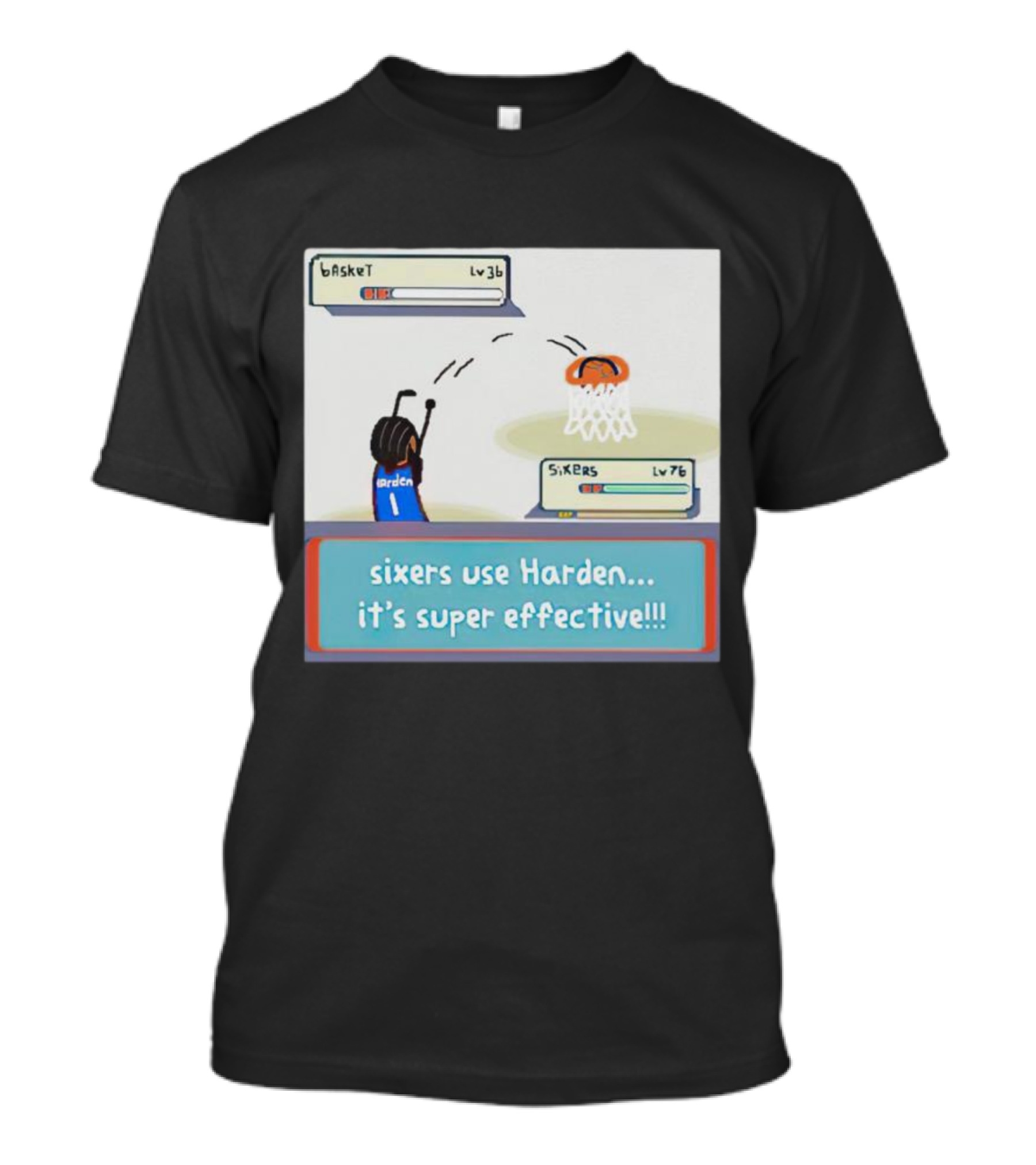 Sixers Use Harden It's Super Effective Basketball Reference T-Shirt
