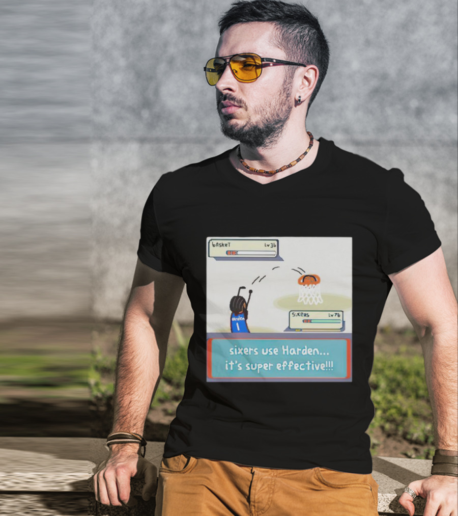 Sixers Use Harden It's Super Effective Basketball Reference T-Shirt