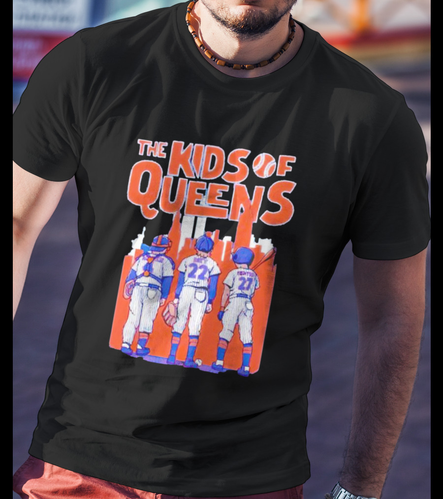 Francisco Alvarez Brett Baty Mark Vientos The Kids Of Queens New York Mets Players T-Shirt