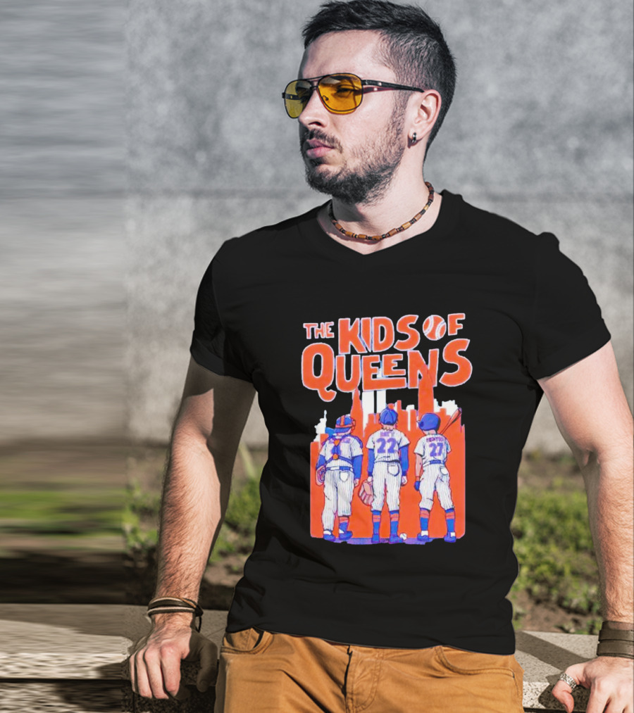 Francisco Alvarez Brett Baty Mark Vientos The Kids Of Queens New York Mets Players T-Shirt