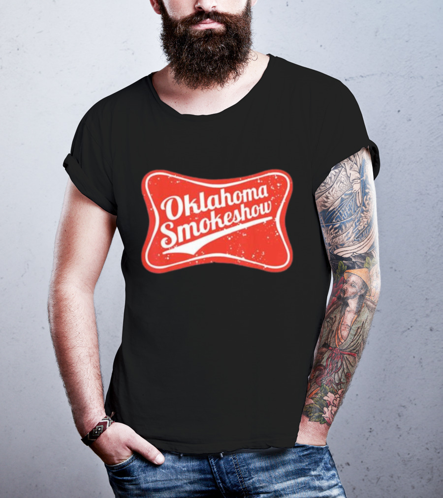 Oklahoma Smokeshow Retro Style Red T-Shirt