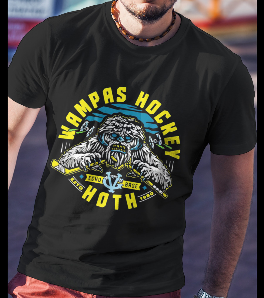 Wampas Hockey Hoth Echo Base Estd 1980 T-Shirt
