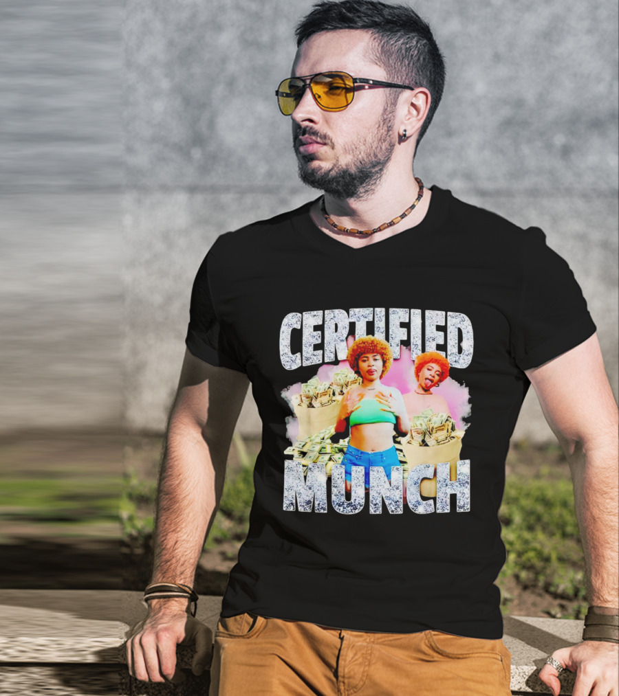 Certified Munch Ice Spice Colorful Money Stacks T-Shirt