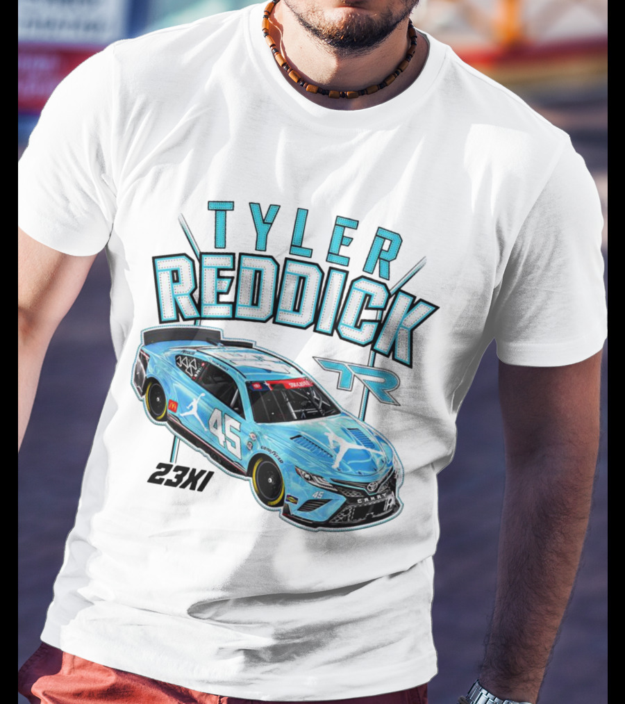 Tyler Reddick 23XI Jumpman 45 Car T-Shirt
