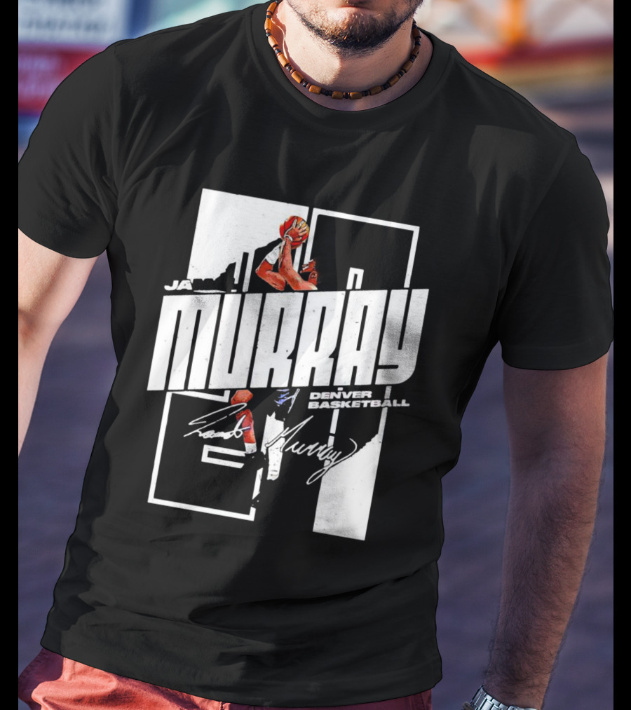 Denver Basketball Jamal Murray Signature NBA Player 27 T-Shirt