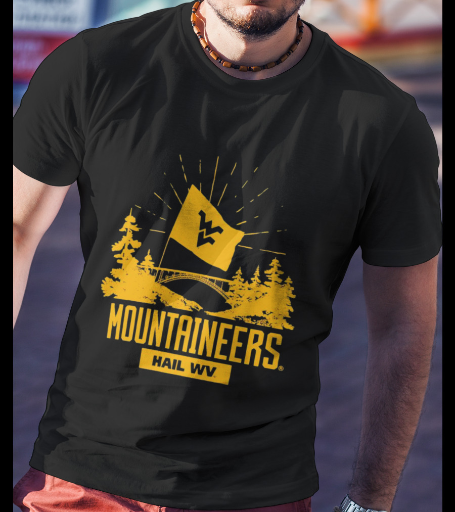 Mountaineers Hail WV West Virginia Colosseum Fan T-Shirt