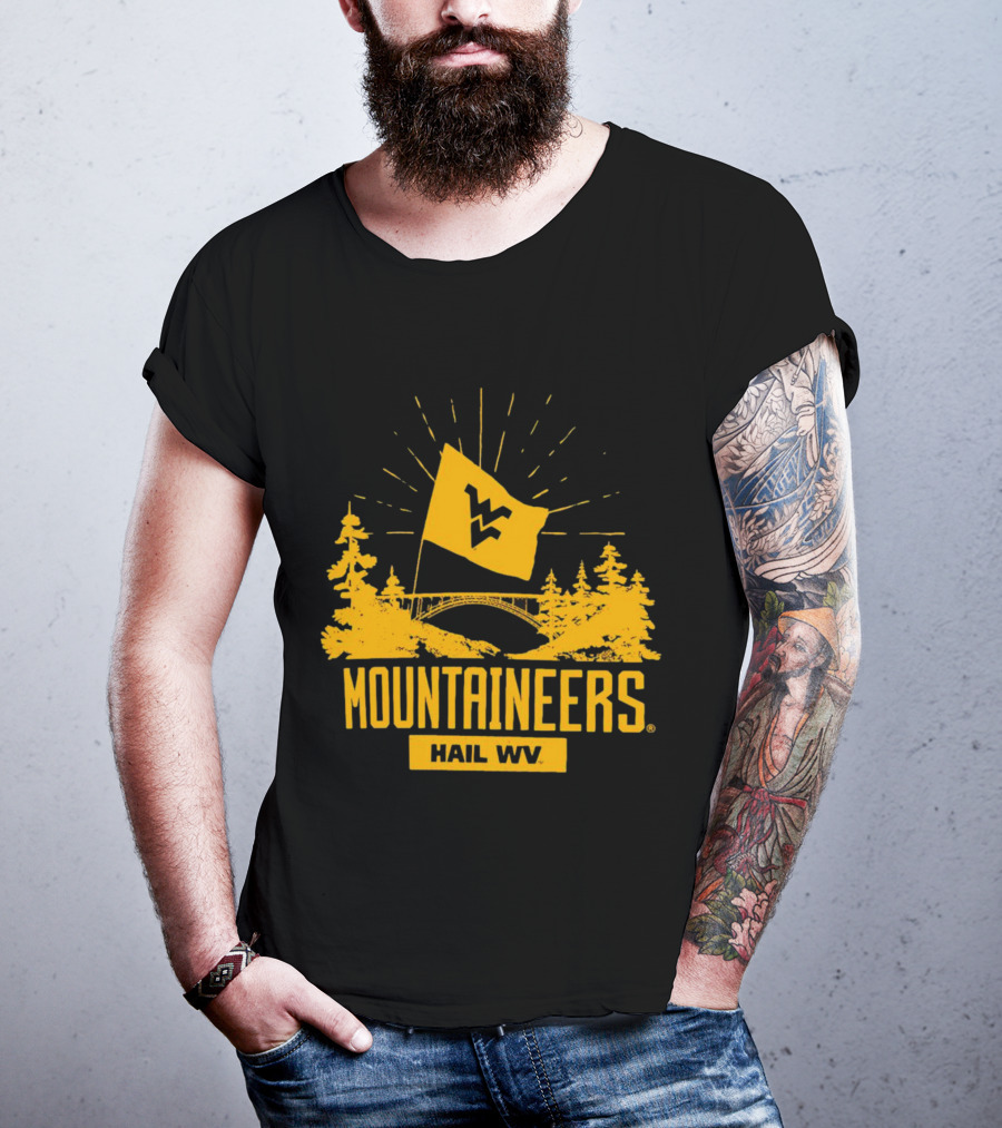 Mountaineers Hail WV West Virginia Colosseum Fan T-Shirt