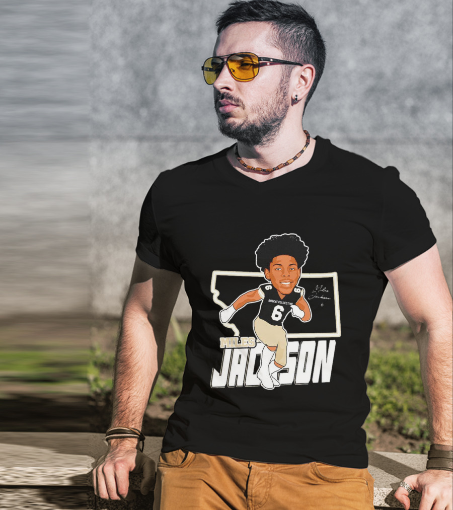 Miles Jackson Bobcat Collective Signature Montana State Bobcats T-Shirt