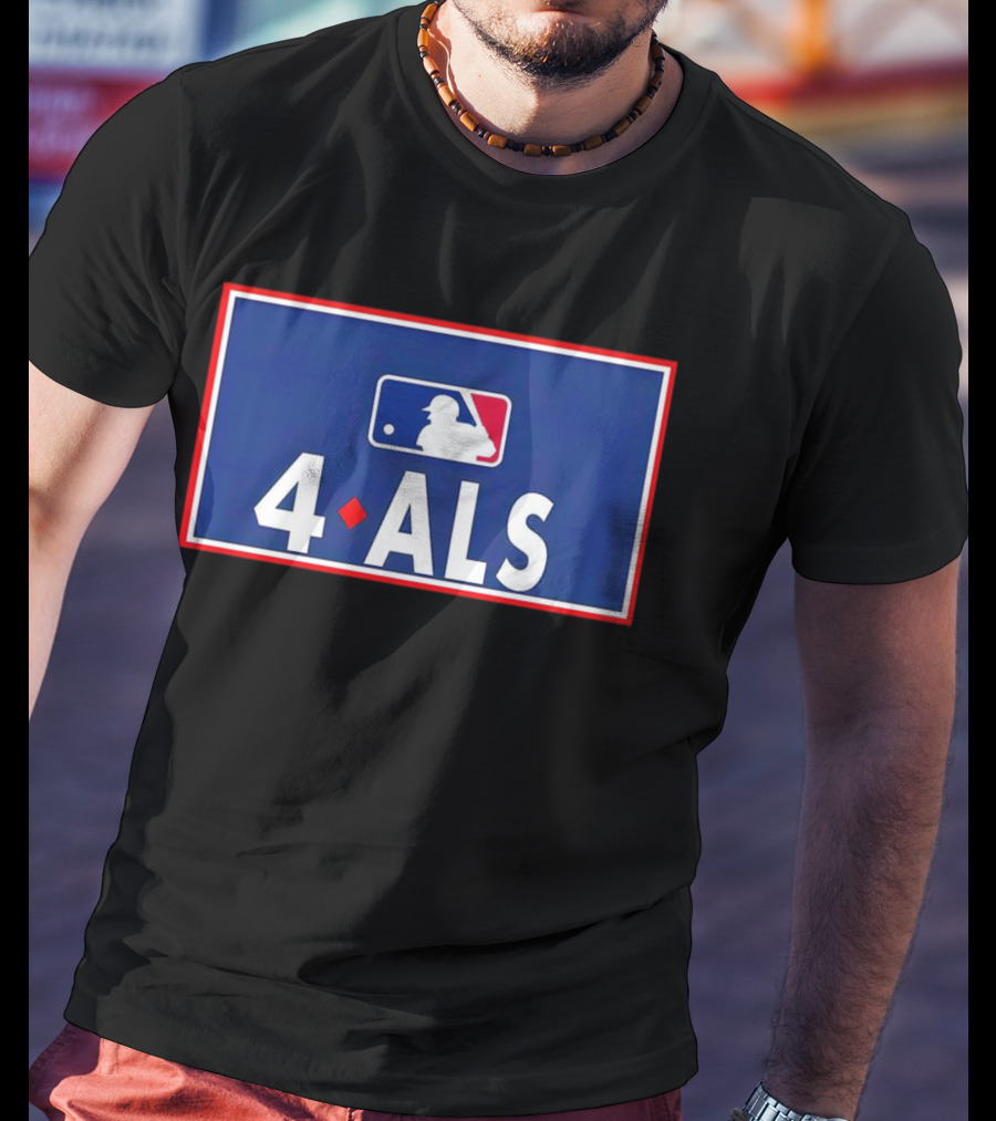MLB 4 ALS Logo Baseball Diamond T-Shirt