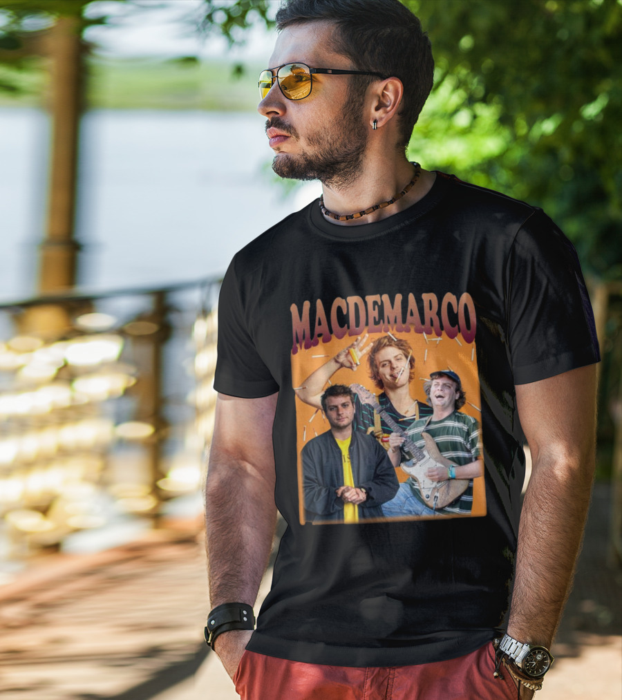 Mac Demarco Cigarette Portrait Trio T-Shirt