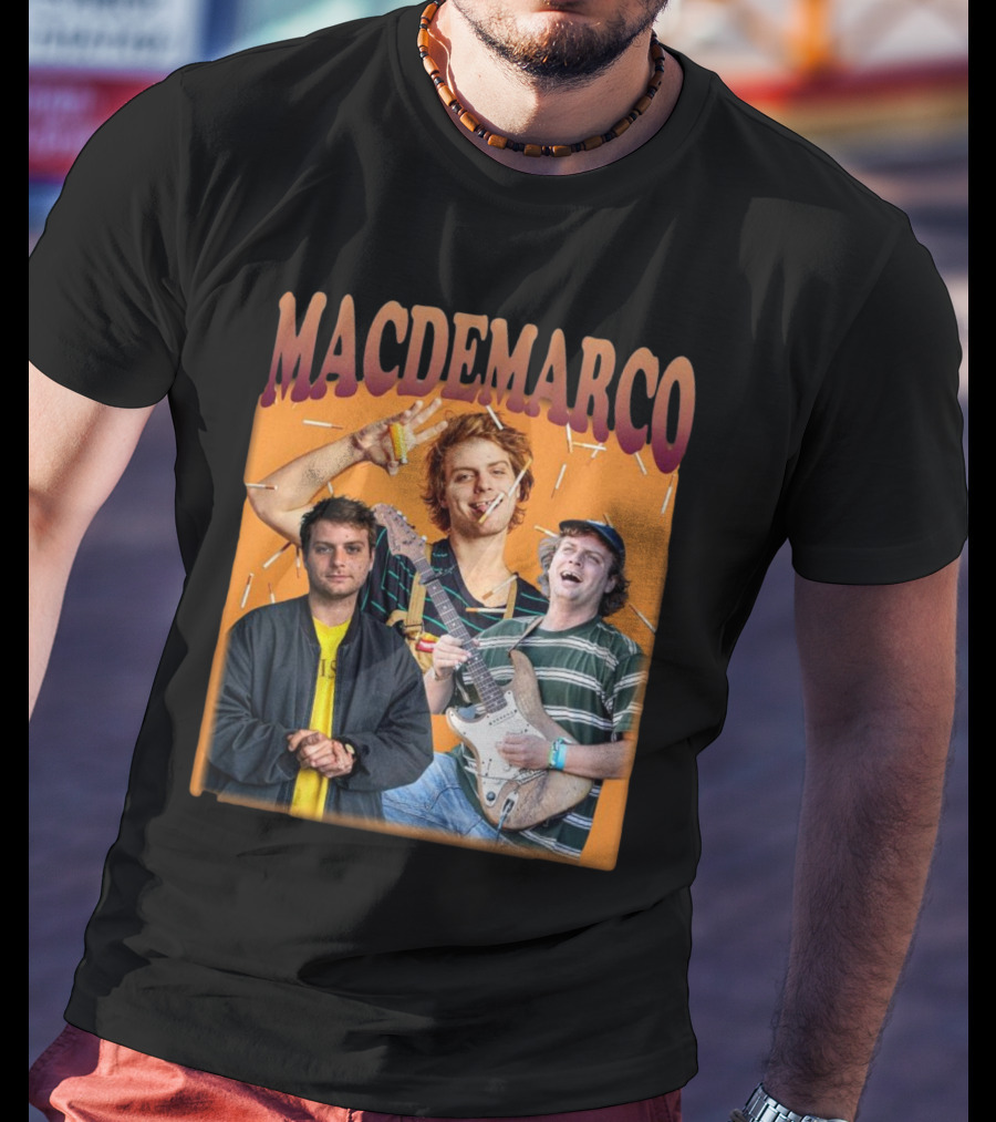 Mac Demarco Cigarette Portrait Trio T-Shirt