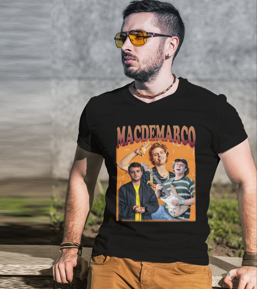 Mac Demarco Cigarette Portrait Trio T-Shirt
