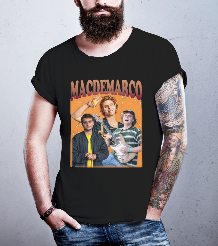 Mac Demarco Cigarette Portrait Trio T-Shirt