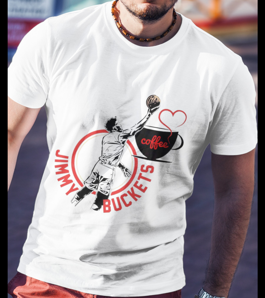 Miami Heat Jimmy Buckets Coffee Slam Dunk Cup Heart T-Shirt