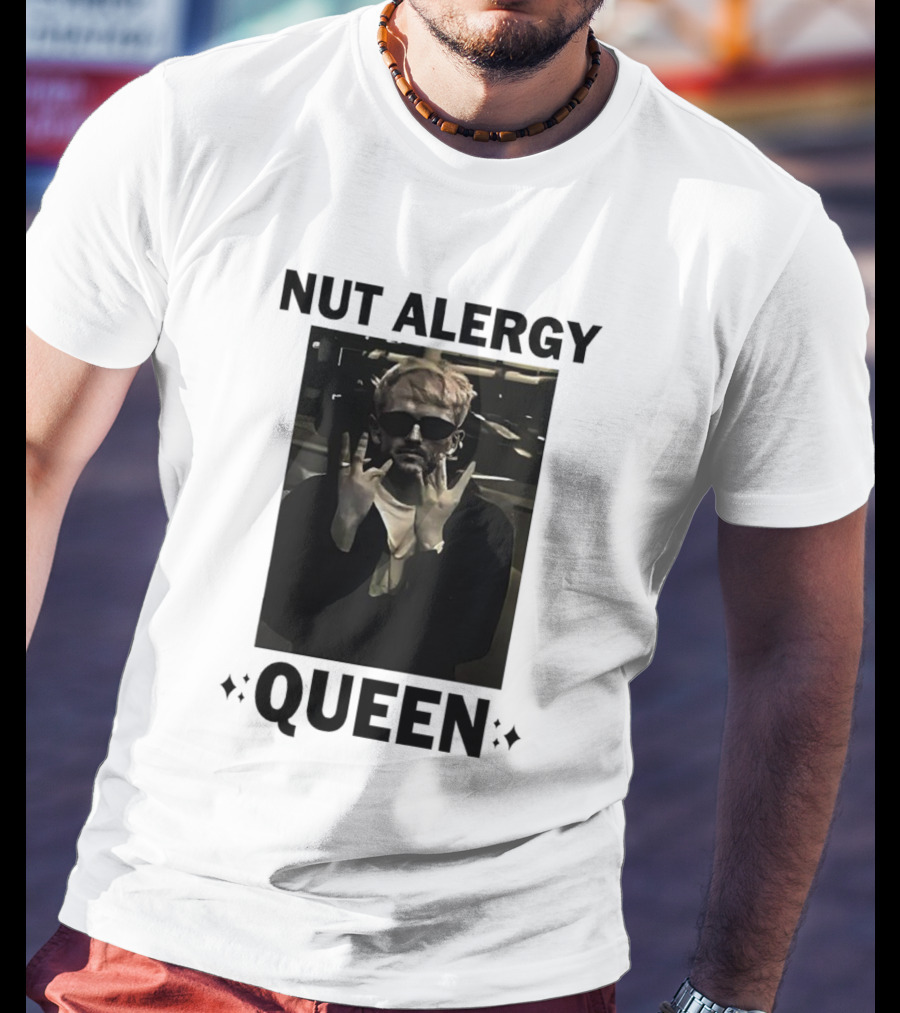 Nut Alergy Rock Sign Queen T-Shirt