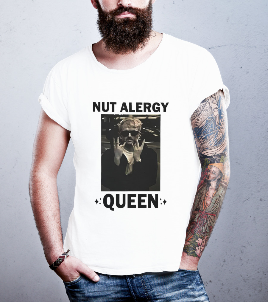 Nut Alergy Rock Sign Queen T-Shirt