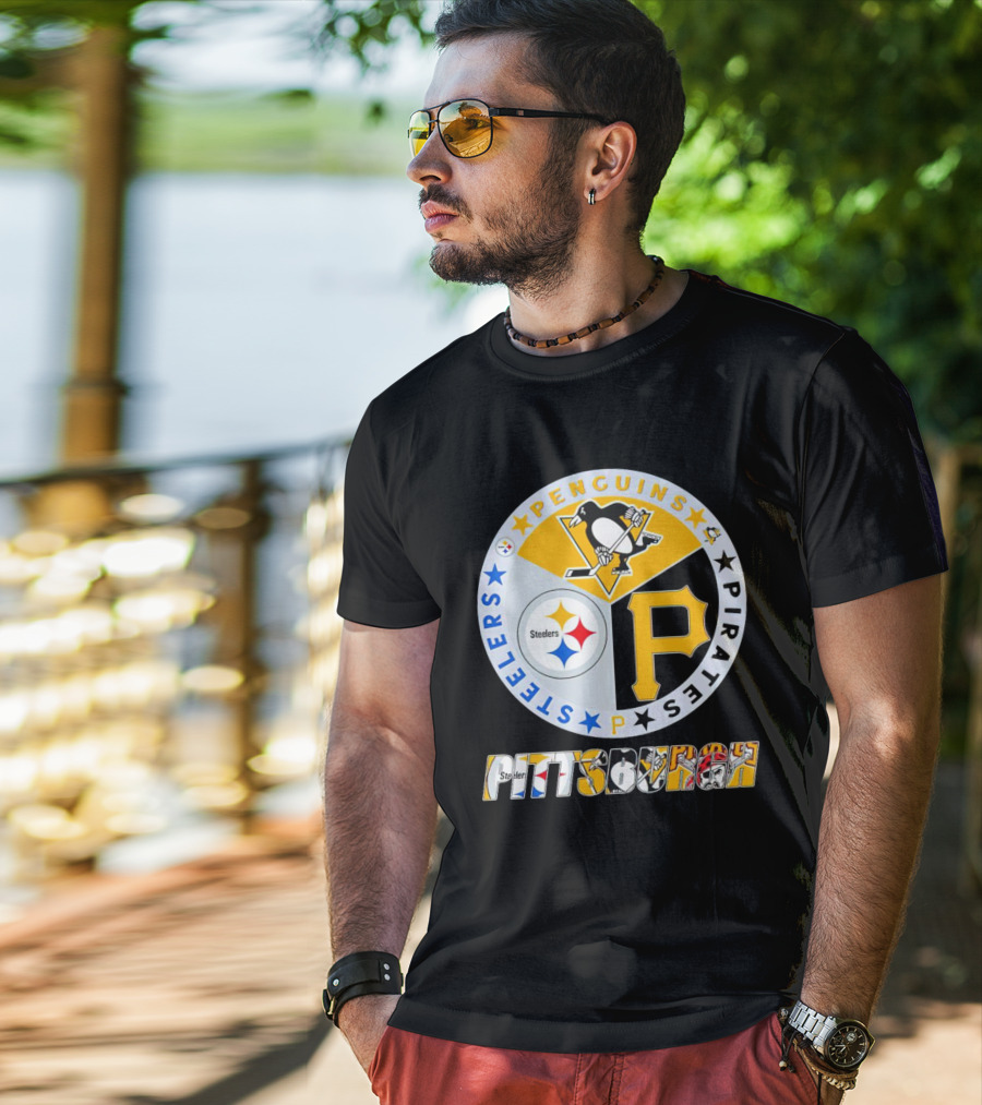 Pittsburgh Steelers Penguins Pirates Pittsburgh Sports T-Shirt