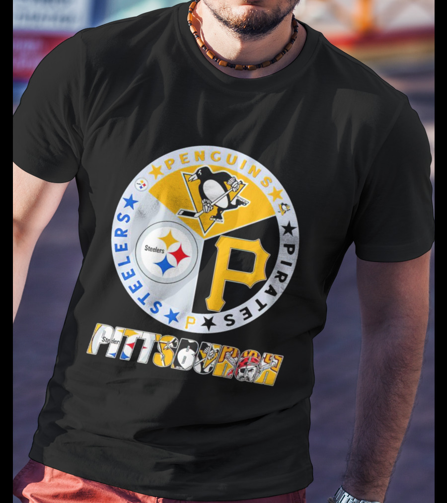 Pittsburgh Steelers Penguins Pirates Pittsburgh Sports T-Shirt