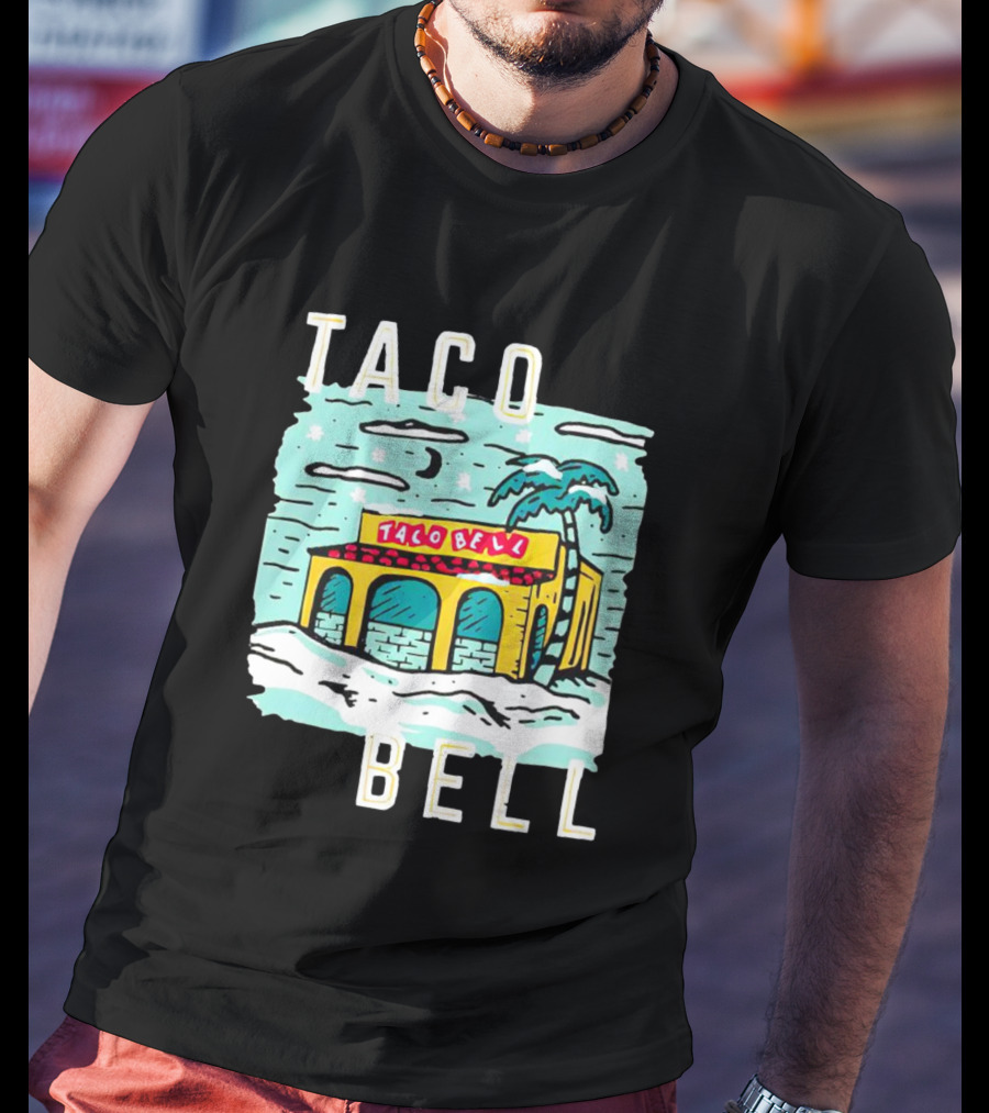 Taco Bell Numero Uno Palm Tree Retro Landscape T-Shirt