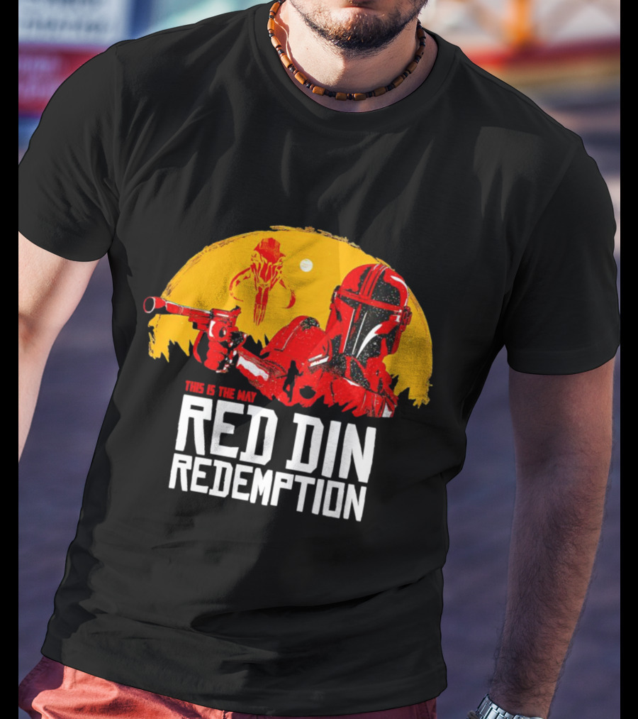 This Is The Way Red Din Redemption Mandalorian Bounty Hunter Star Wars T-Shirt