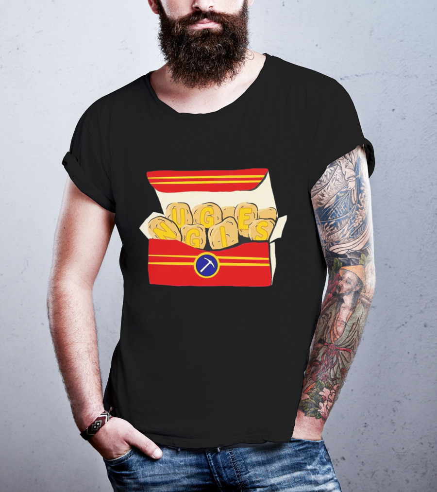 Denver Nuggets Chicken Nuggets Box With Basketball T-Shirt