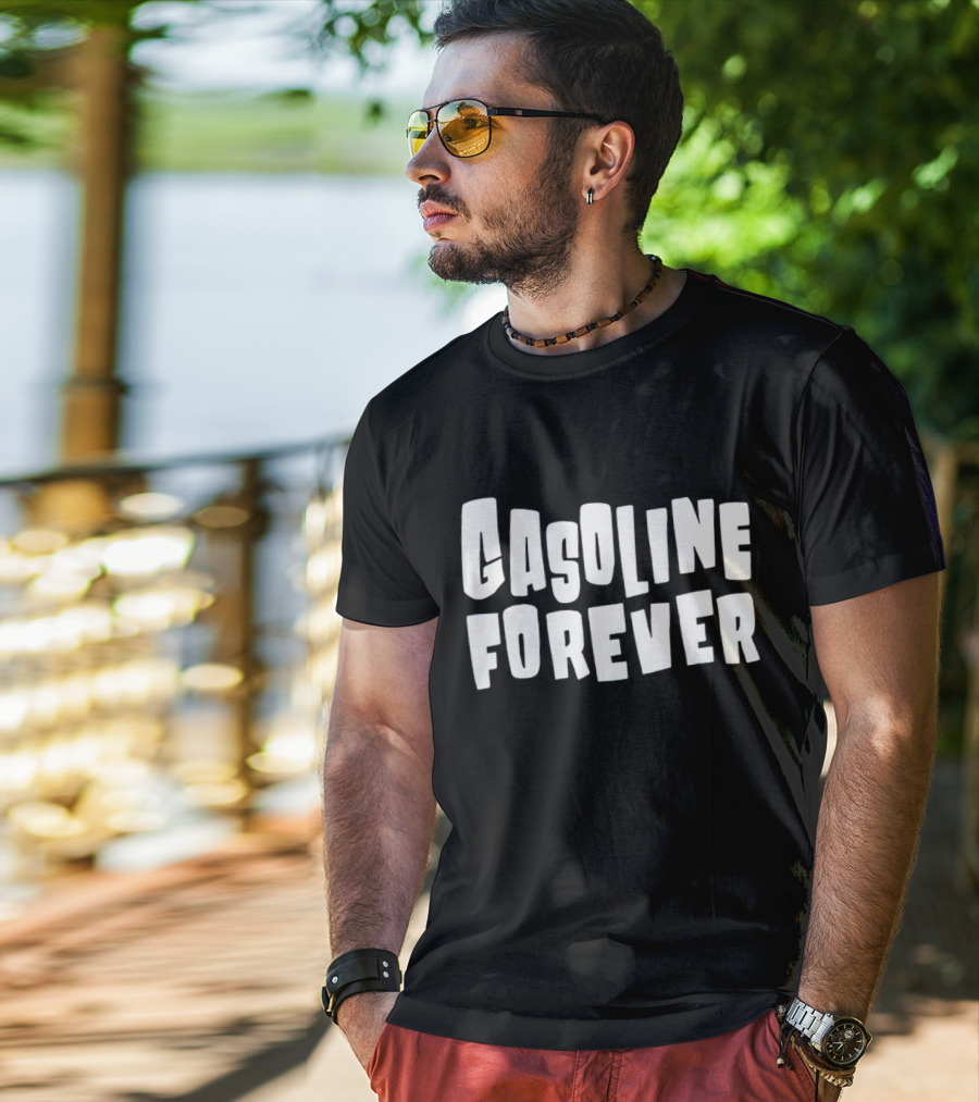 Gasoline Forever Block T-Shirt