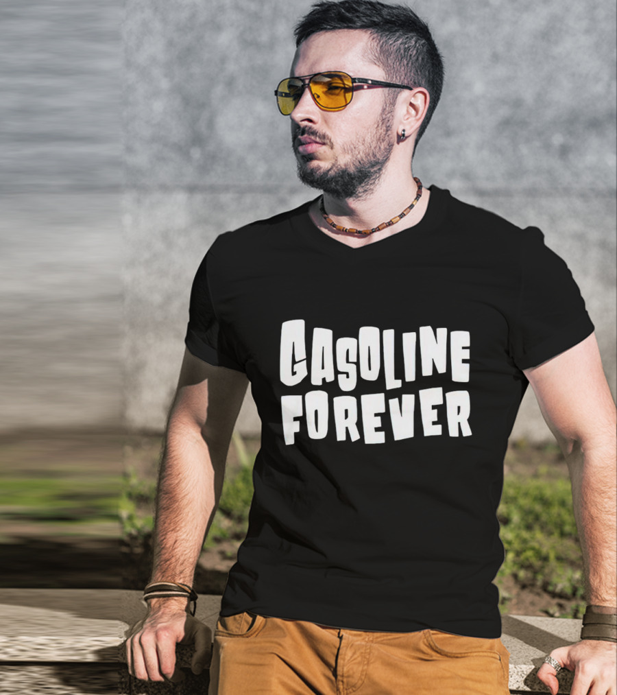 Gasoline Forever Block T-Shirt