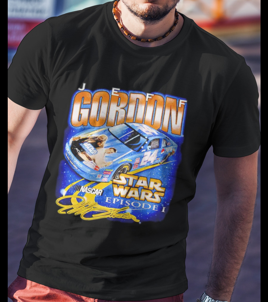Jeff Gordon NASCAR Star Wars Episode I Racing Car 24 T-Shirt