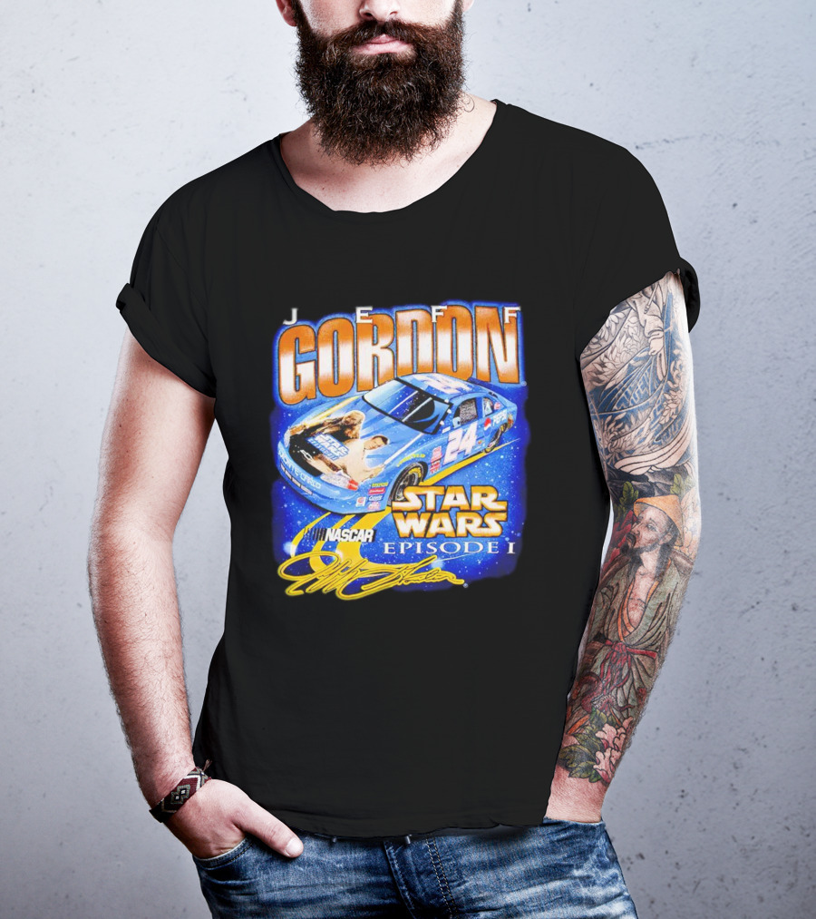 Jeff Gordon NASCAR Star Wars Episode I Racing Car 24 T-Shirt