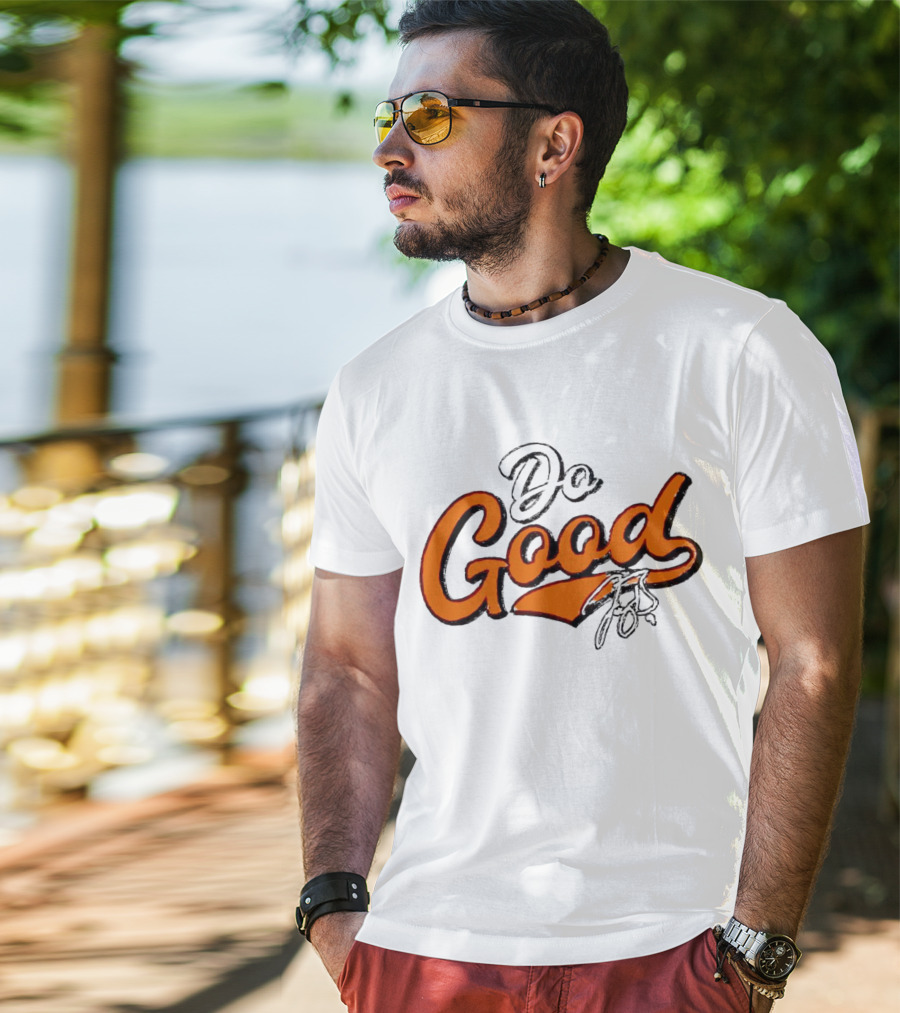 Joe Burrow Do Good Signature Orange Script T-Shirt