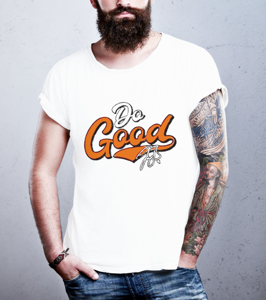 Joe Burrow Do Good Signature Orange Script T-Shirt