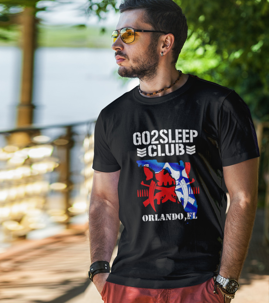 Go2Sleep Club Florida Theme Orlando FL Kenta T-Shirt