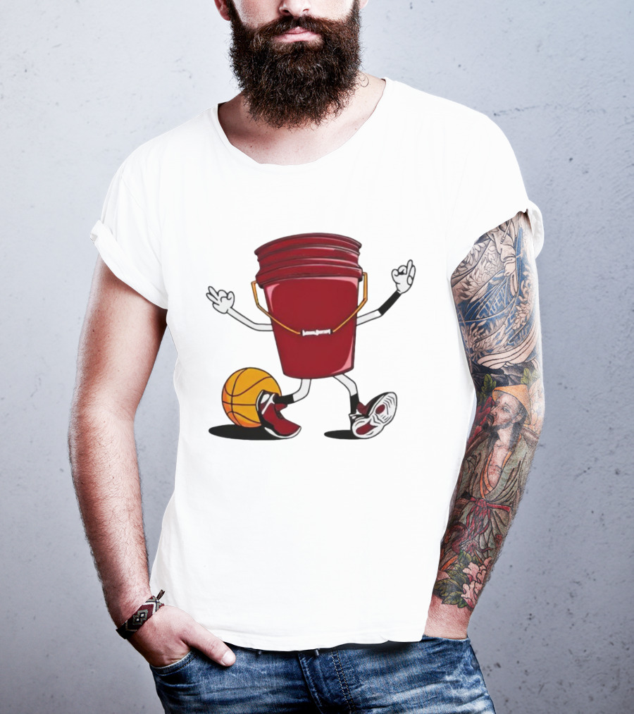 Jimmy Butler Miami Heat Basketball Bucket Character T-Shirt