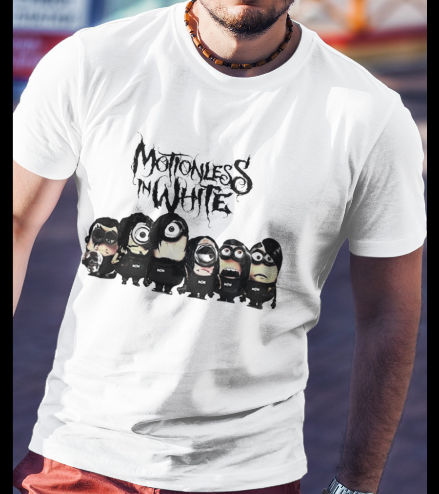 Motionless In White Minions Fiery Dark Character Ensemble T-Shirt