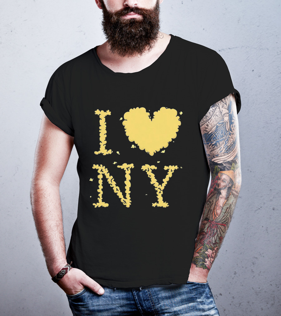 I Love NY Smoke Edition Puff Lettering T-Shirt