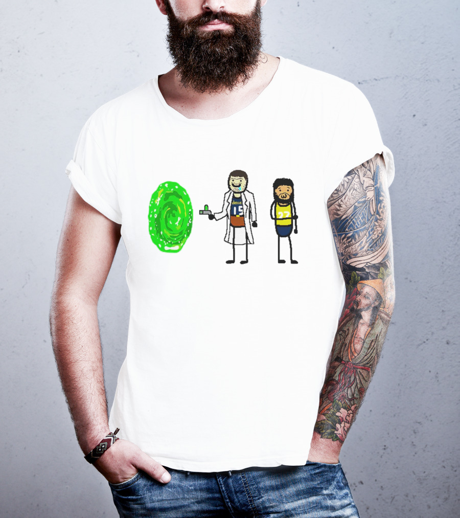 Rick-ola Jokic And Jamal Morty Denver 15 27 Portal T-Shirt