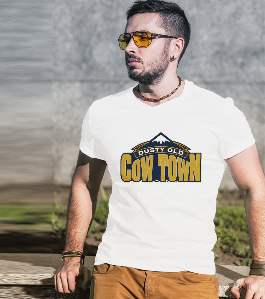 Denver Nuggets Dusty Old Cow Town Rocky Mountains T-Shirt