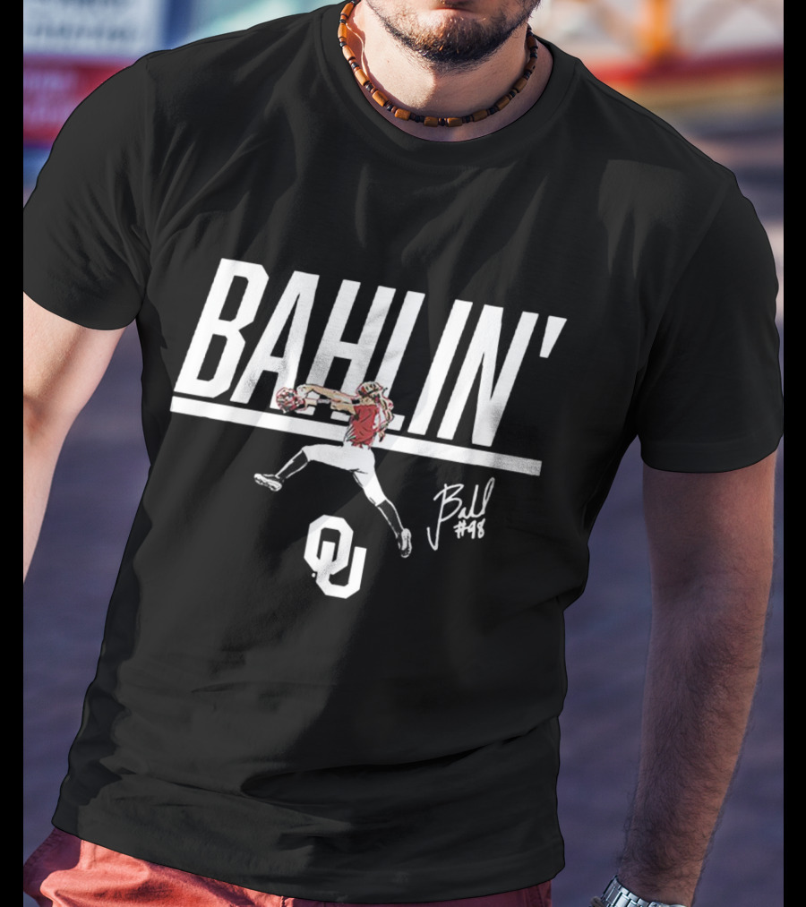 Bahlin' Jordy Bahl #98 Oklahoma Sooners Women's Softball T-Shirt