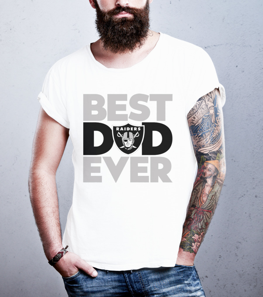 Best Dad Ever Raiders NFL Las Vegas T-Shirt