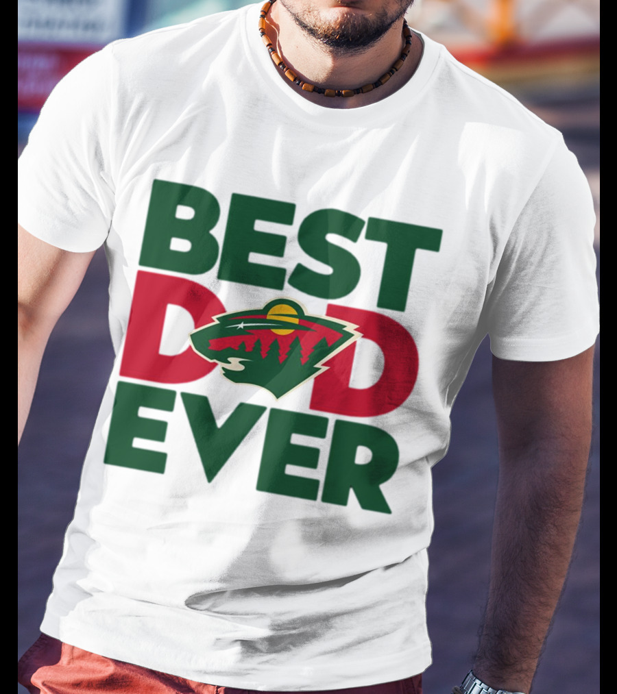 Best Dad Ever NHL Minnesota Wild T-Shirt