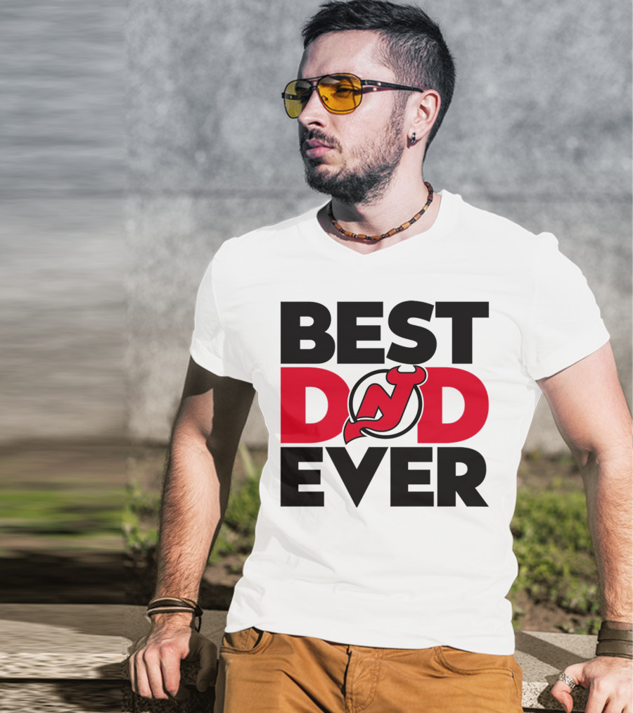Best Dad Ever New Jersey Devils NHL T-Shirt